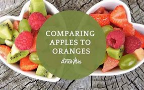 Image result for Apples and Oranges Idfiom
