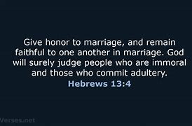 Image result for Hebrews 13:4