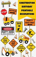 Image result for Construction Party Signs