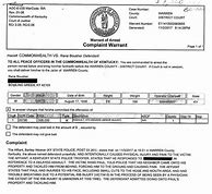 Image result for Warrant Arrest Example Pic