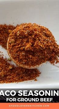 Image result for Homemade Taco Ground Beef Seasoning