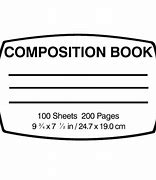 Image result for Composition Book SVG