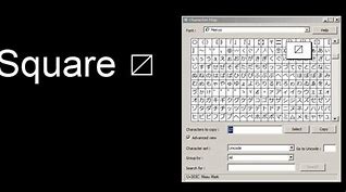 Image result for CAD Square Symbiol