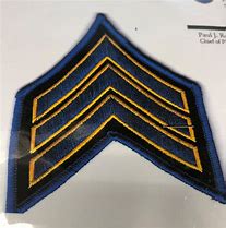 Image result for Sergeant Chevron Yellow