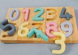 Image result for Wooden Number Puzzle for Toddlers