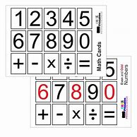 Image result for Math Flash Cards to Print