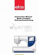 Image result for Elna Sewing Machine Instruction Manual
