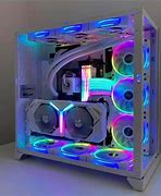 Image result for White PC with Green RGB