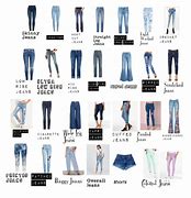 Image result for Types of Jeans Names
