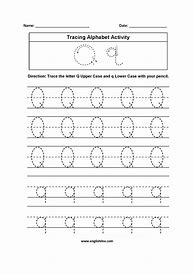 Image result for Letter Q Tracing Worksheets