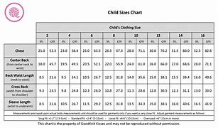 Image result for 1 Year Old Size Chart