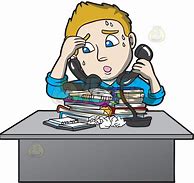Image result for Cartoon Answering Multiple Phones