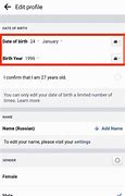 Image result for How Change My Age On FB