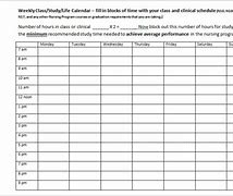 Image result for Class Schedule Maker Template