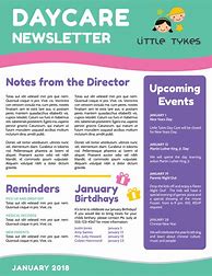 Image result for Day Care Newsletter Template Free
