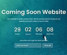Image result for Website Coming Soon with Call to Action