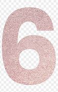 Image result for Pink Glitter Number 6