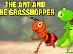 Image result for Ant and Grasshopper Cartoon