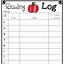 Image result for Reading Log Printable with Parent Signature