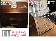 Image result for DIY Mirrored Nightstand
