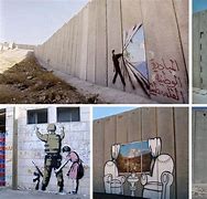 Image result for Banksy Palestine Wall Art