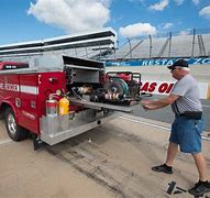 Image result for NASCAR Fire Pick Up Truck