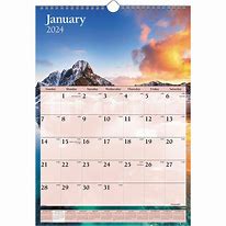 Image result for One Page Landscape Wall Calendar Layout