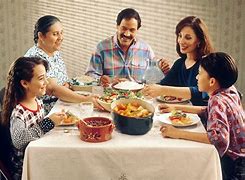 Image result for Happy Family Eating Dinner