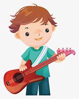 Image result for Curly Hair Boy Playing Guitar Cartoon