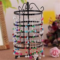 Image result for 6 Tier Round Coopper Rotating Earring Display
