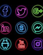 Image result for Facebook Neon Icon