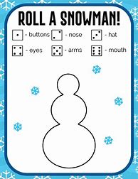 Image result for Snowman Dice Sheets