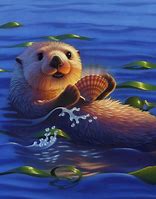Image result for Sea Otter Art Chinese
