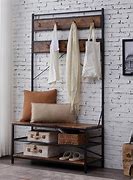 Image result for Entryway Coat and Shoe Rack