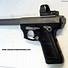 Image result for Red Dot Mount to Replace Rear Sight On Ruger 22 45 Lite