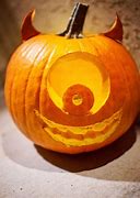 Image result for Mike Wazowski Pumpkin Template