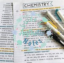Image result for Chemistry Notebook Aesthetic