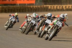 Image result for Flat Track Motorcycle Racing