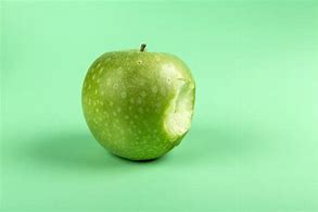 Image result for Green Bitten Apple Vector