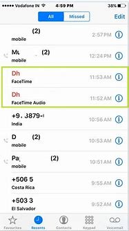 Image result for Fake Call Log Screen Shot iPhone