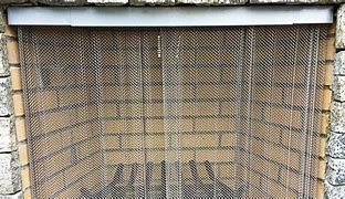 Image result for Fireplace Screens Mesh Curtain