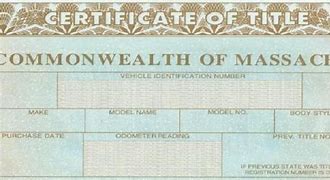 Image result for Mass Title Certificate