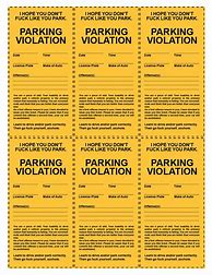 Image result for Hilarious Parking Ticket