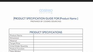 Image result for Manufacturer Specification