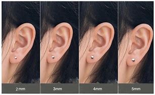 Image result for How Big Is 5Mm Earrings