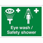 Image result for Emergency Eye Wash and Shower Sigange