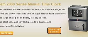 Image result for Lathem Time Clock 7500E Manual