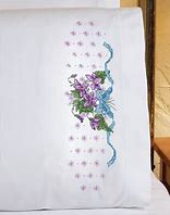 Image result for Cross Stitch Pillowcases