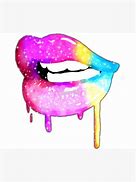 Image result for Rainbow Pop Art Lips Drawing