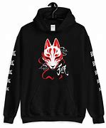 Image result for Black Anime Fox Hoodie